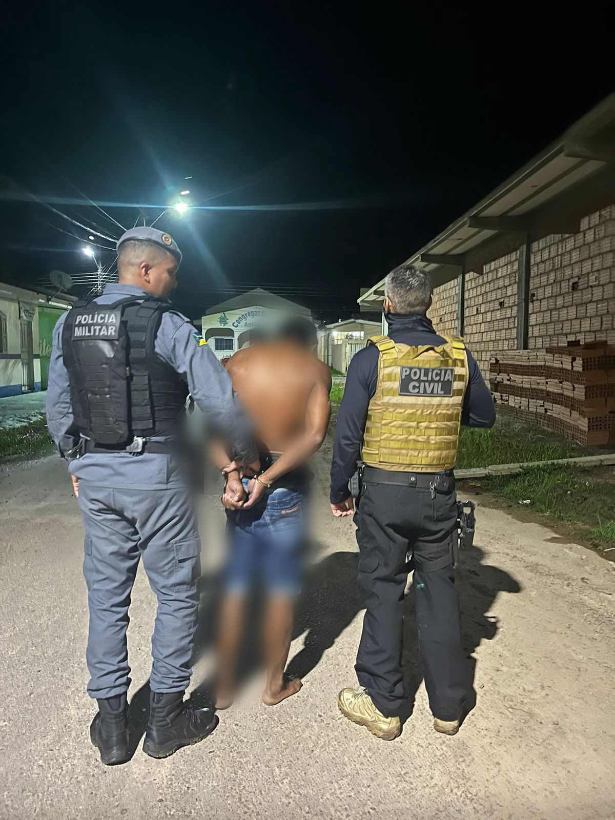 EM FERREIRA GOMES, POLÍCIAS CIVIL E MILITAR PRENDEM INDIVÍDUO ACUSADO DE LESÃO CORPORAL NO CONTEXTO DE VIOLÊNCIA DOMÉSTICA